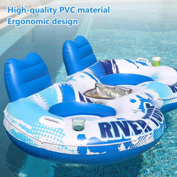 2-Person River Tube – With Cooler & Cupholders - Image 2
