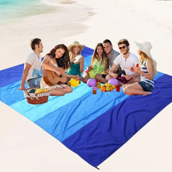 Waterproof Beach Mat for 2–8 Adults – Quick-Dry & Sandproof Picnic Blanket - Image 2
